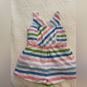 The Beaufort Bonnet Company Colorful Striped Sleeveless Romper